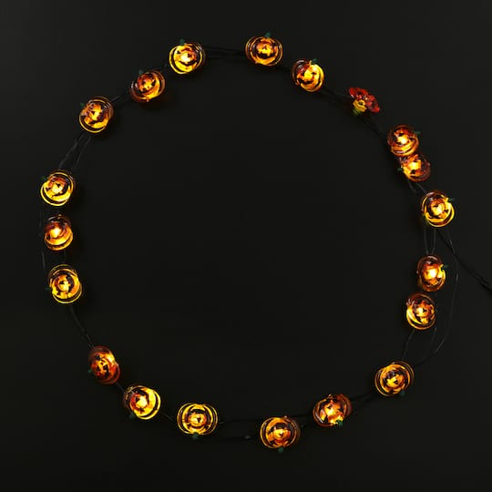 10ct. Jack-o'-Lantern Icon LED String Lights by Ashland®